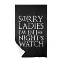 Sorry Ladies I'm In The Night's Watch - Beach towel - Game Of Thrones - Caudie