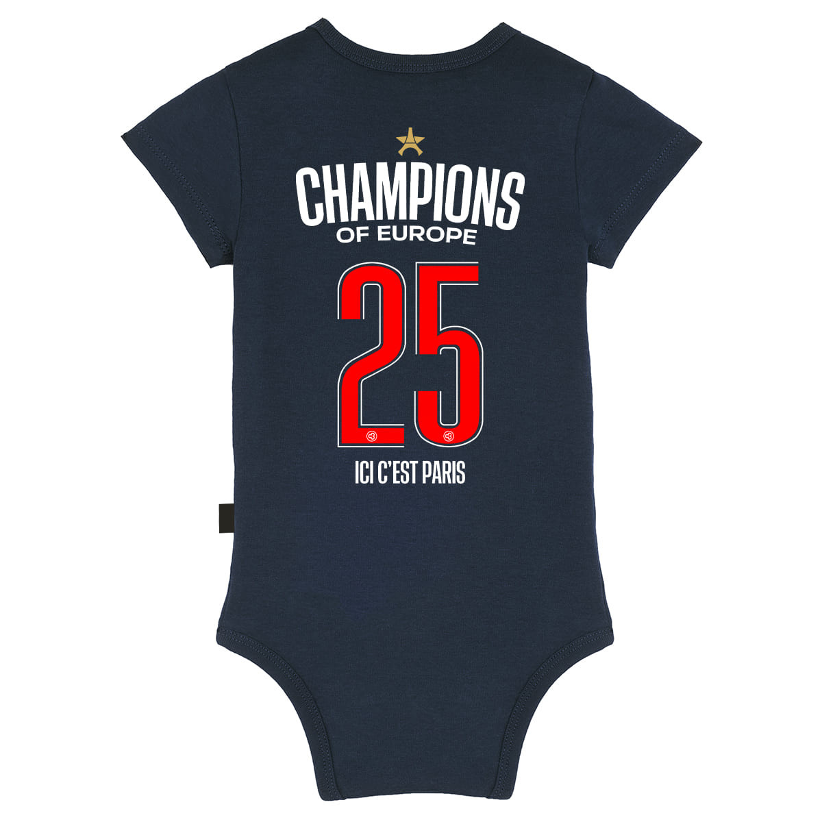 PSG 2025 étoile ligue des champions - Body bébé - Caudie