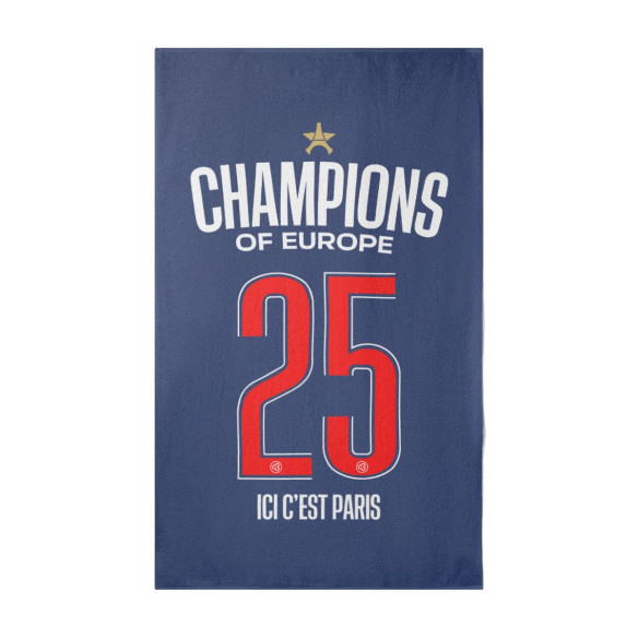 Beach towel PSG 2025 Champions League star - Caudie