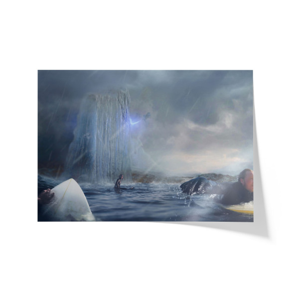 Poster Surf Near The Wall - Caudie
