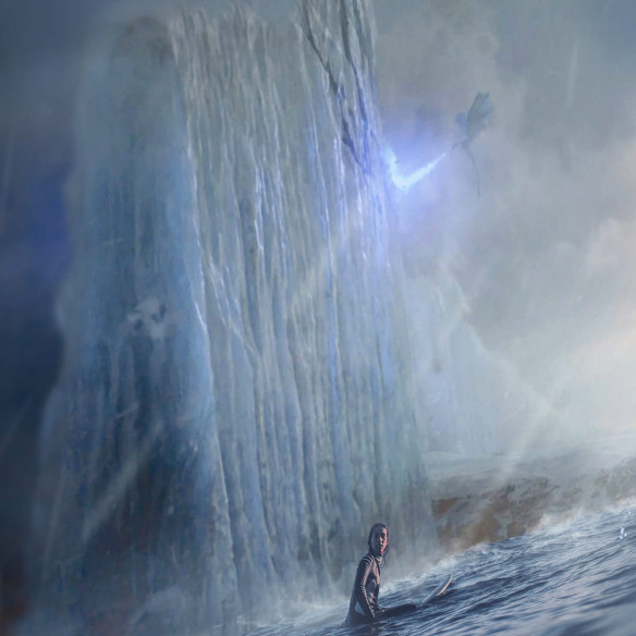 Poster Surf Near The Wall - Caudie
