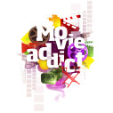Movie Addict - Tirage d'art en édition ouverte - Caudie