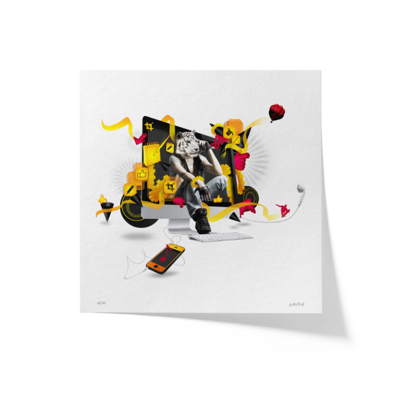 iTiger - Limited edition art print - Caudie