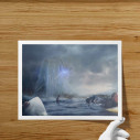 Surf Near The Wall - Open edition art print - Caudie