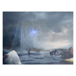 Surf Near The Wall - Tirage d'art en édition limitée - Caudie