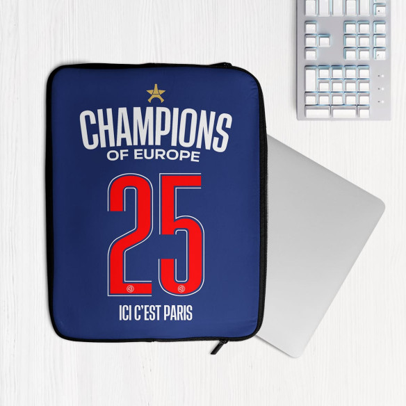 PSG 2025 étoile ligue des champions - Housse pour ordinateur portable - Caudie