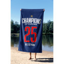 Serviette de plage PSG 2025 étoile ligue des champions  - Caudie