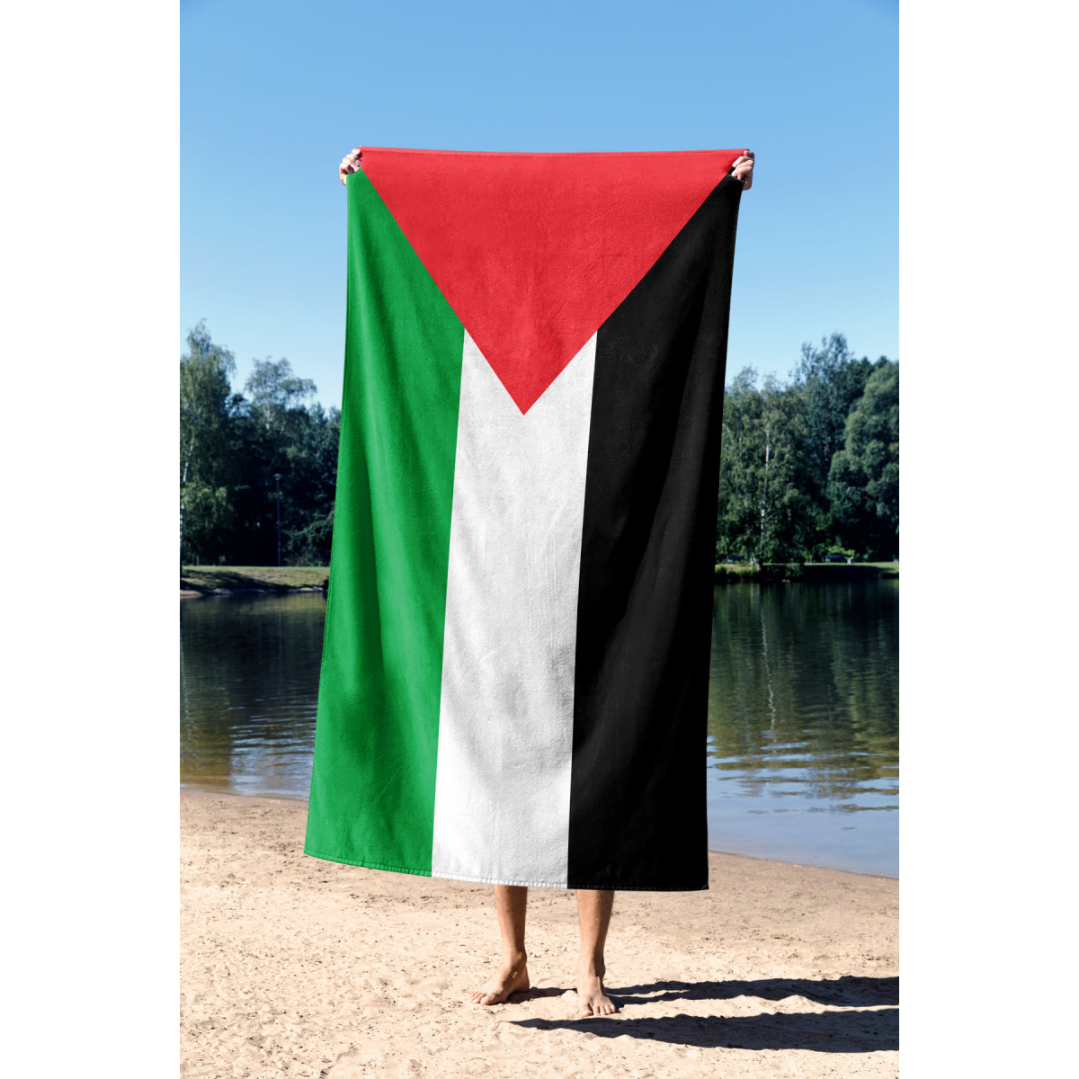 Drapeau Palestine - Serviette de plage - Caudie