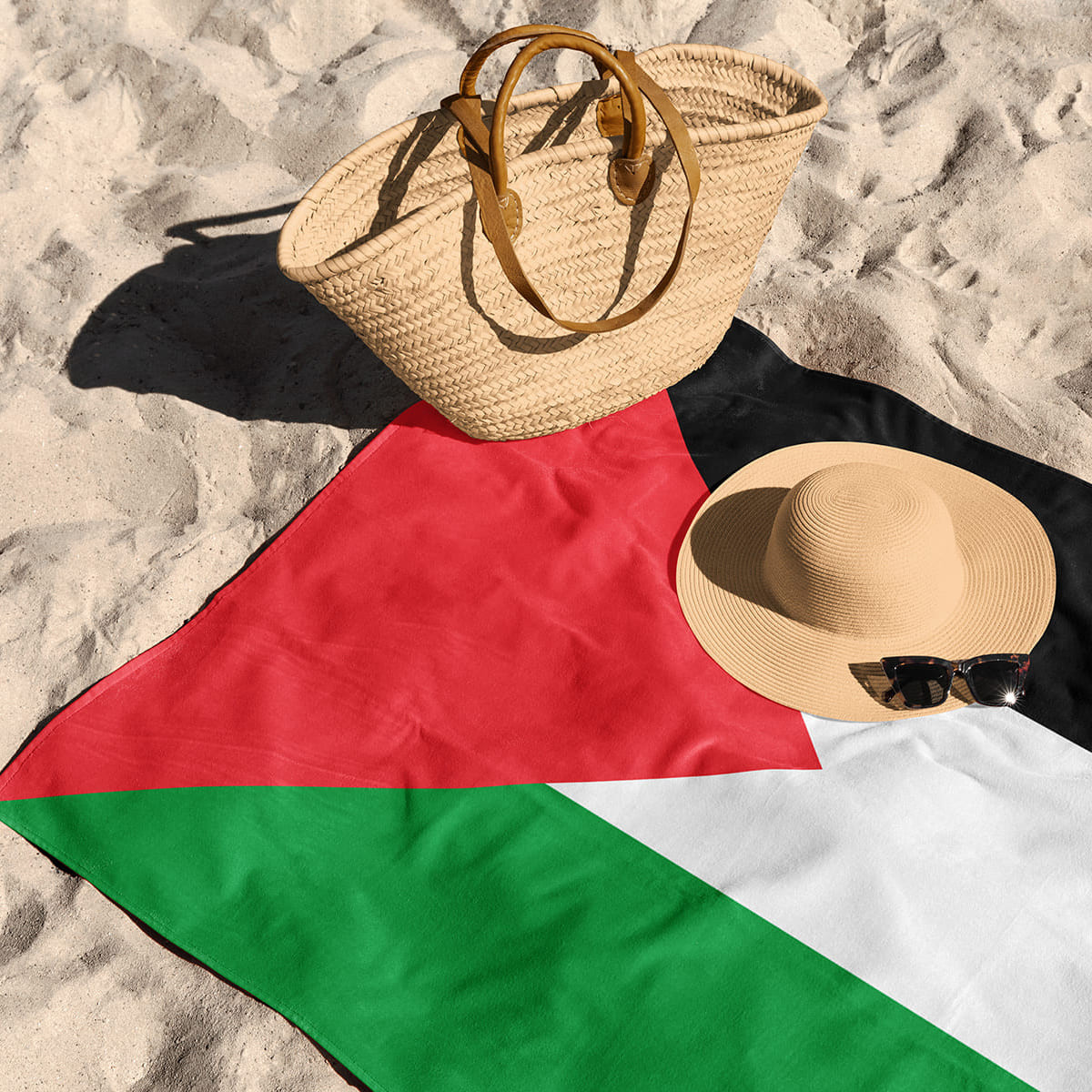 Beach towel Palestine flag - Caudie
