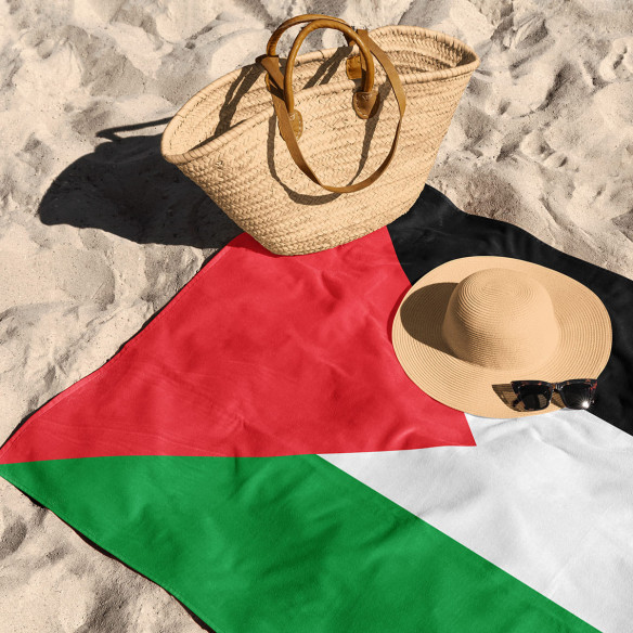 Beach towel Palestine flag - Caudie Beach towel Palestine flag - Caudie