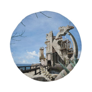 Kaamelott - Serviette de plage ronde - Caudie