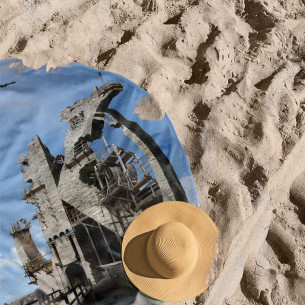 Kaamelott - Round beach towel - Caudie 2