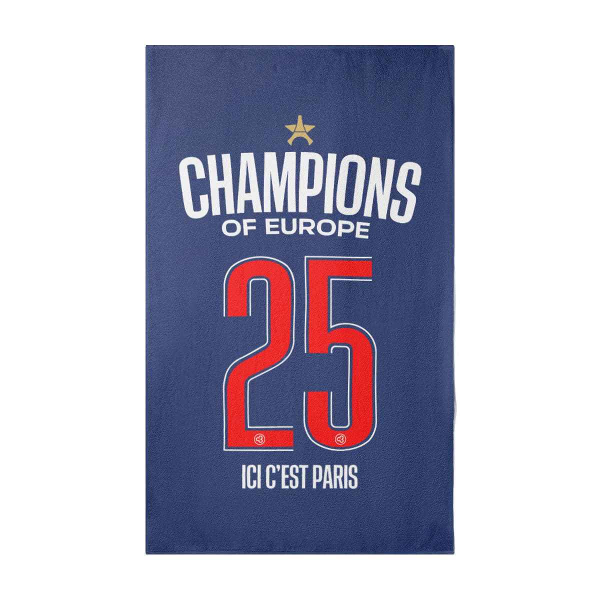 Serviette de plage PSG 2025 étoile ligue des champions  | Caudie