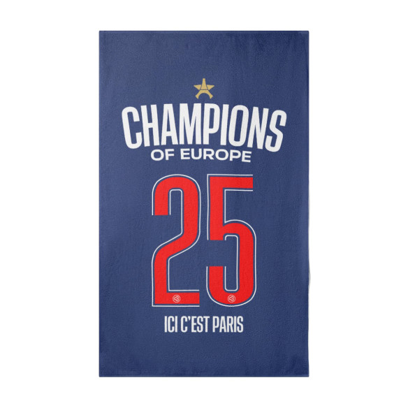 Serviette de plage PSG 2025 étoile ligue des champions  | Caudie Serviette de plage PSG 2025 étoile ligue des champions  | Caudie