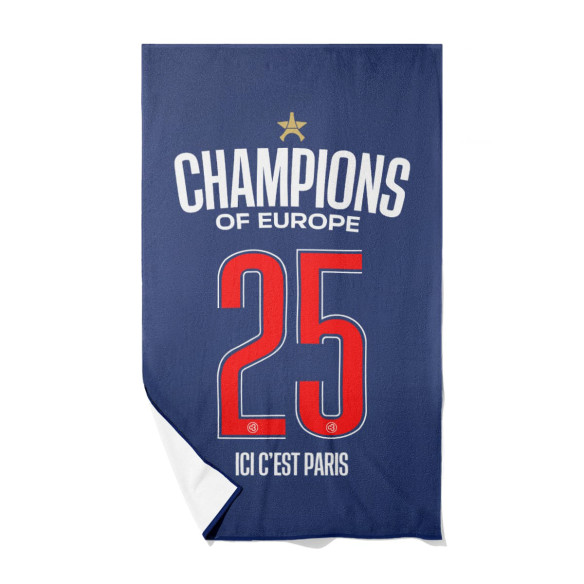 Serviette de plage PSG 2025 étoile ligue des champions  | Caudie Serviette de plage PSG 2025 étoile ligue des champions  | Caudie