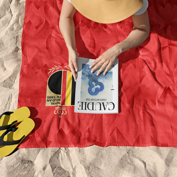 Belgium soccer team 2026 - Beach towel - Caudie