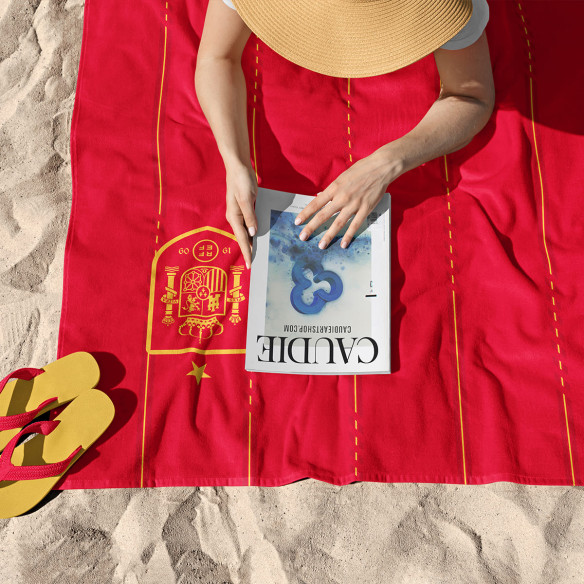 Équipe d'Espagne foot 2026 - Serviette de plage - Caudie