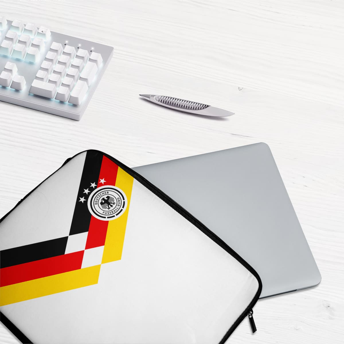 Housse pour ordinateur portable équipe d'Allemagne foot 2026 - Caudie