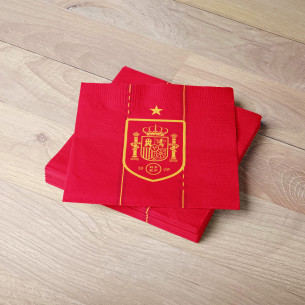 Serviettes de table équipe d'Espagne foot 2026 - Caudie 2