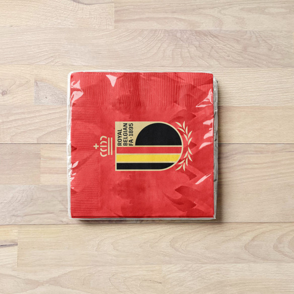 Napkins Belgium soccer team 2026 - Caudie