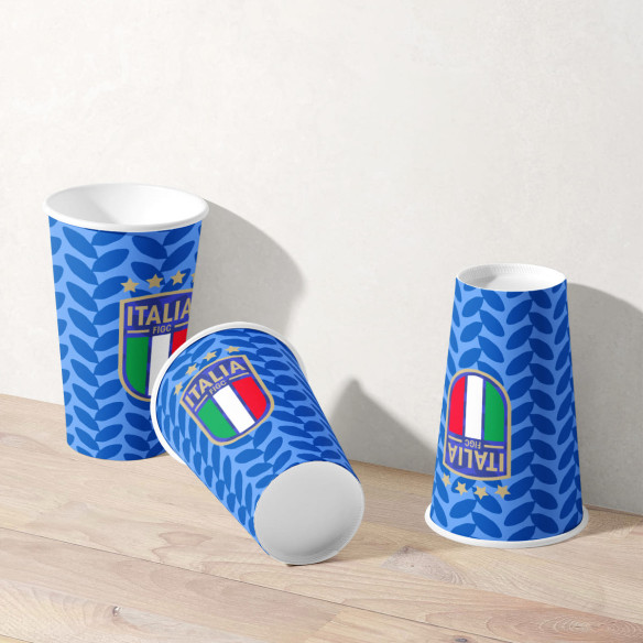 Paper cups Italy soccer team 2026 - Caudie