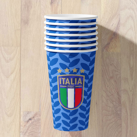 Gobelets en carton équipe d'Italie foot 2026 - Caudie