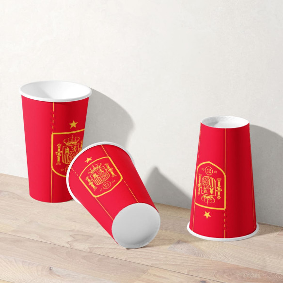 Paper cups Spain soccer team 2026 - Caudie