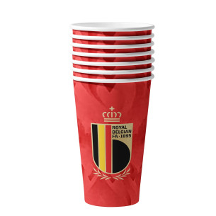 Paper cups Belgium soccer team 2026 - Caudie