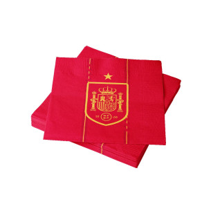Serviettes de table équipe d'Espagne foot 2026 - Caudie