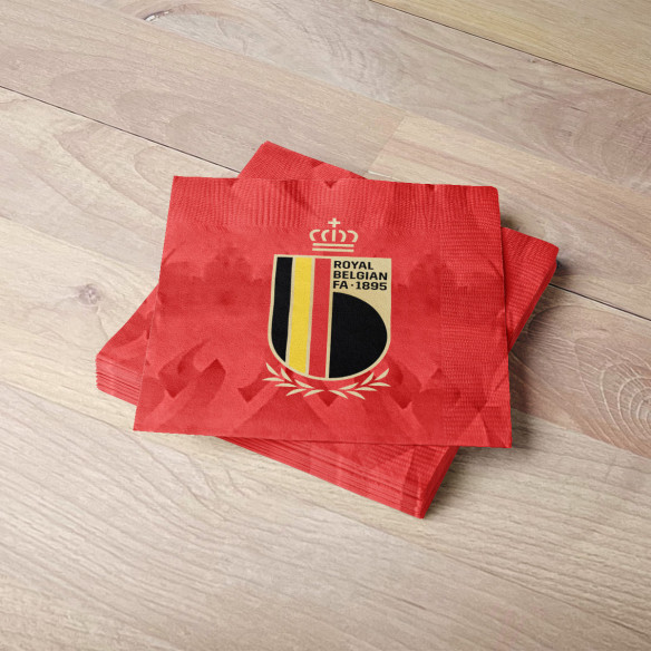 Napkins Belgium soccer team 2026 - Caudie