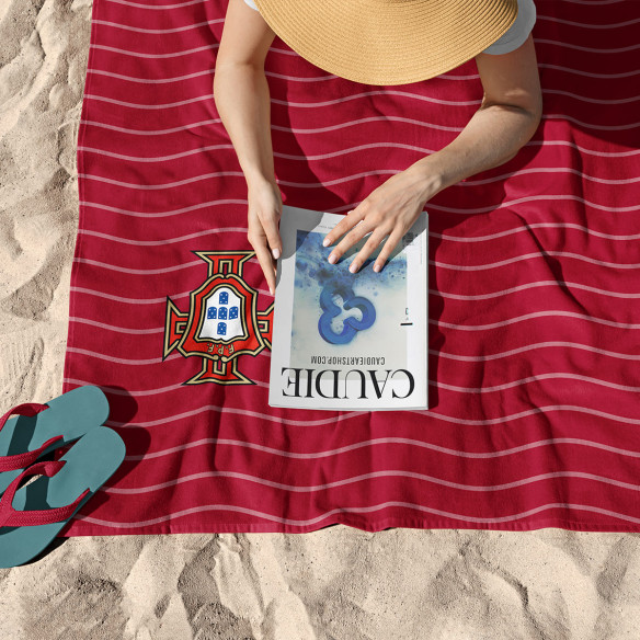 Portugal soccer team 2026 - Beach towel - Caudie