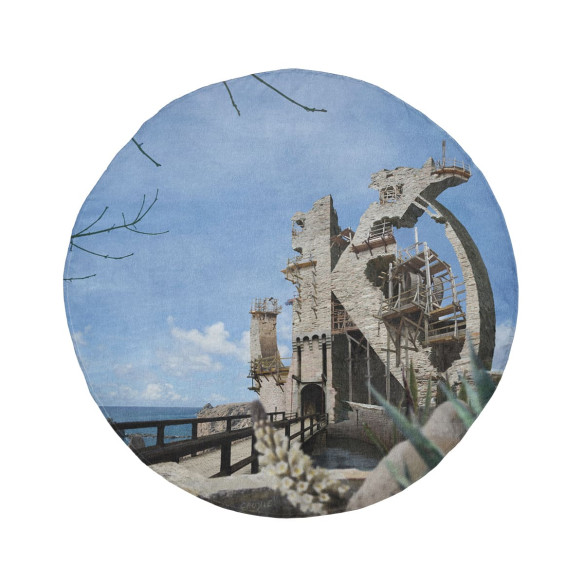 Kaamelott en Andalousie - Round beach towel - Caudie