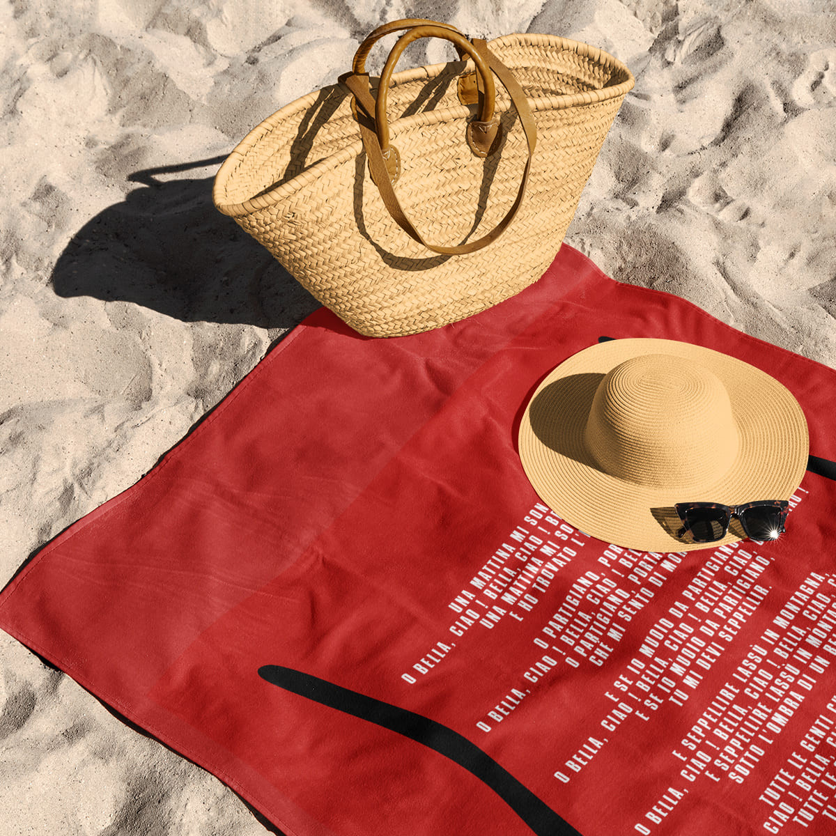 Bella Ciao - Lyrics - Serviette de plage - La Casa De Papel - Caudie