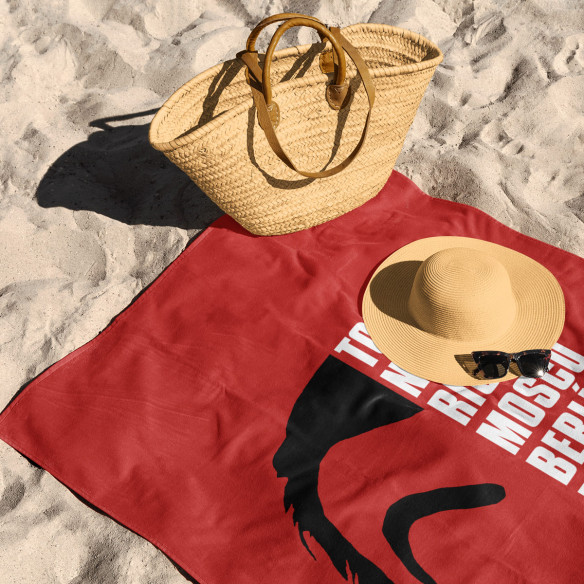 Masque Et Noms - Beach towel - La Casa De Papel - Caudie