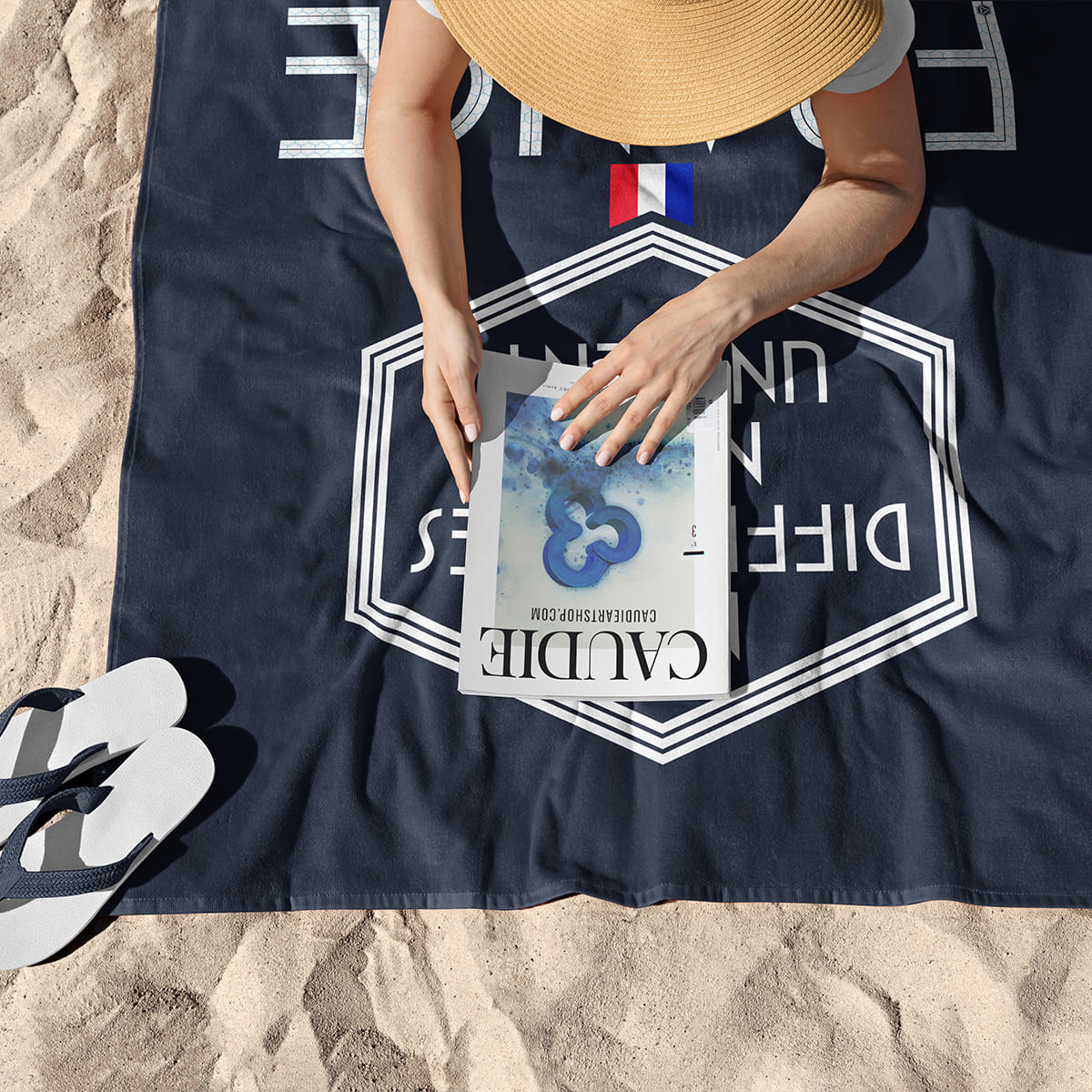 Nos différences nous unissent (v1) - Serviette de plage - Caudie