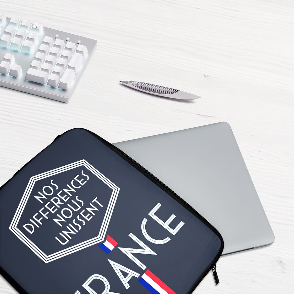 Nos différences nous unissent (v1) - Laptop sleeve - Caudie