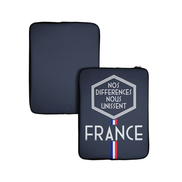 Nos différences nous unissent (v1) - Laptop sleeve - Caudie