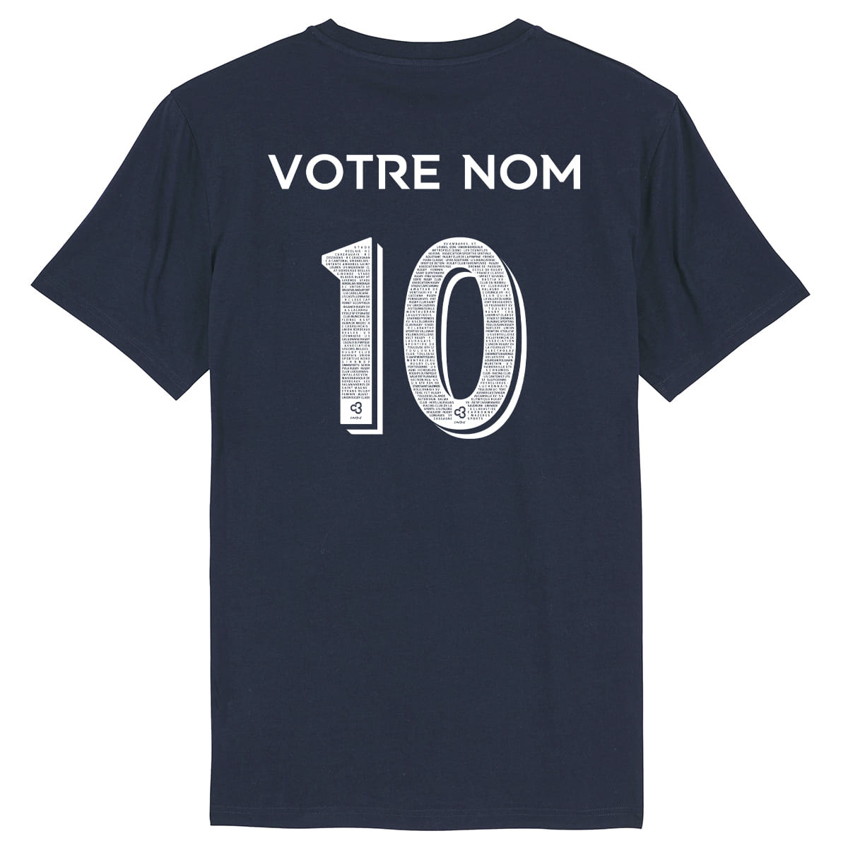 Équipe de France rugby 2026 personnalisable - T-shirt homme - Caudie