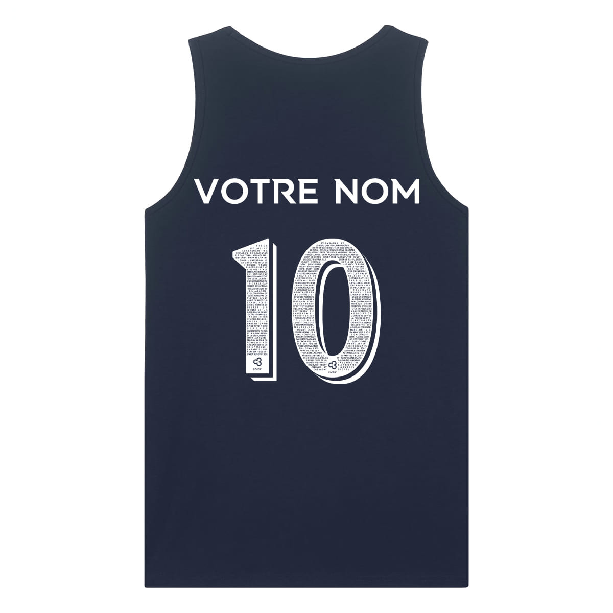 Équipe de France rugby 2026 personnalisable - Débardeur femme - Caudie