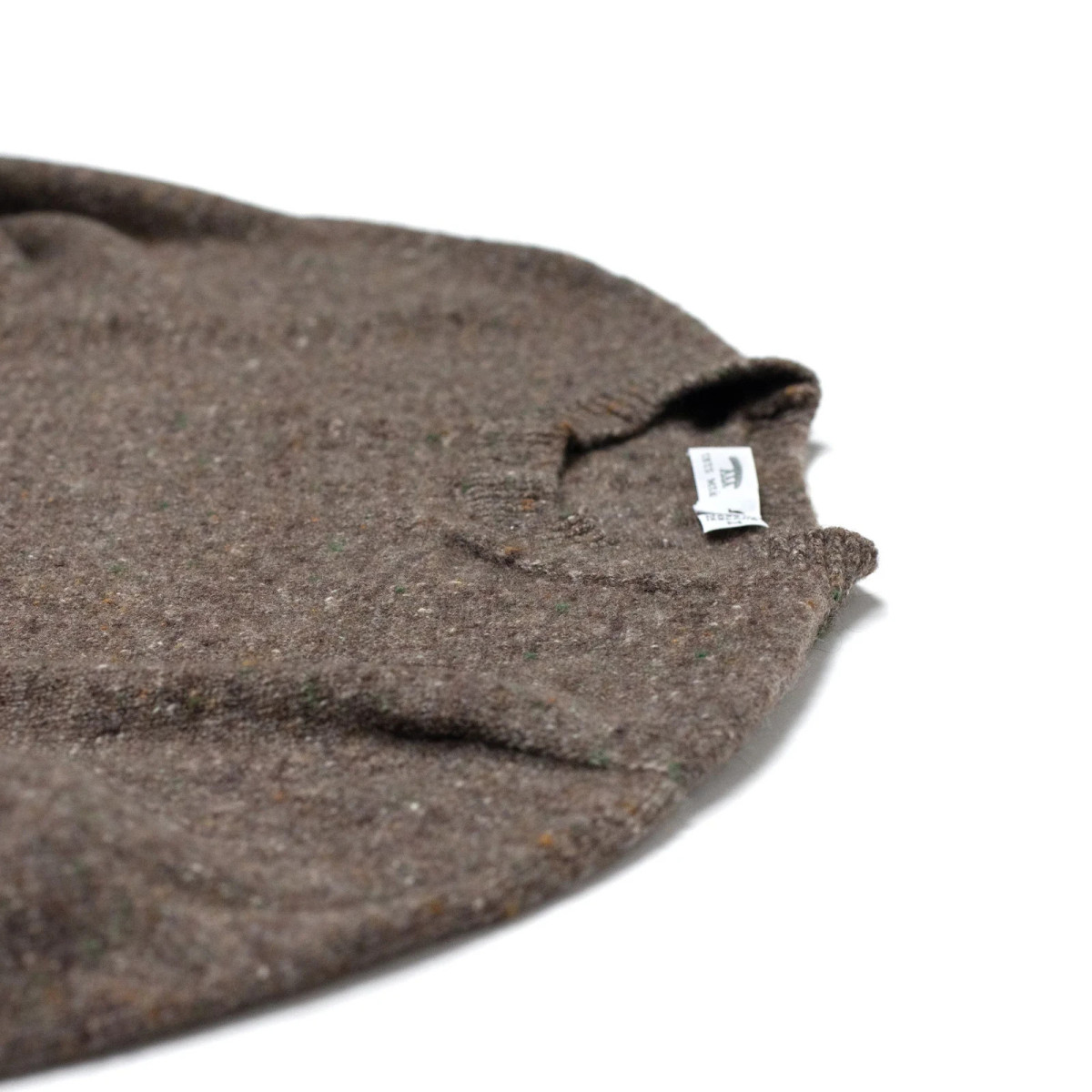 Hand-knit merino wool and cashmere sweater - Brown - Caudie