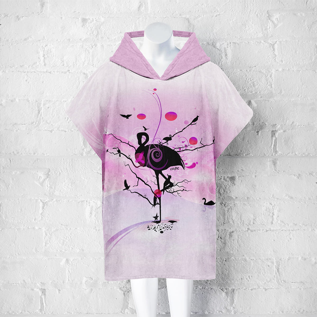 Flamingo - Bath poncho | Caudie