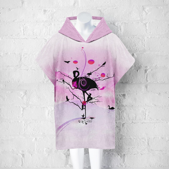 Flamand Rose - Poncho de bain | Caudie