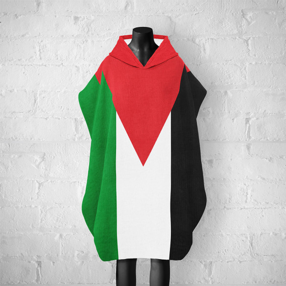 Drapeau Palestine - Poncho de bain - Caudie