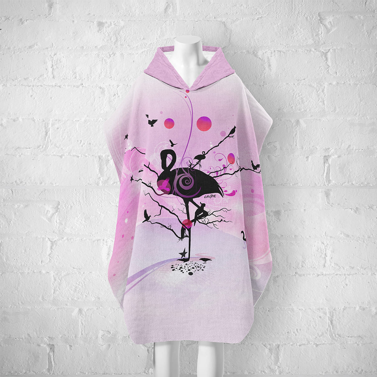 Flamingo - Bath poncho - Caudie
