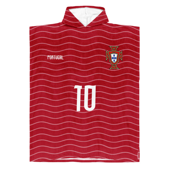 Équipe du Portugal foot 2026 - Poncho de bain - Caudie