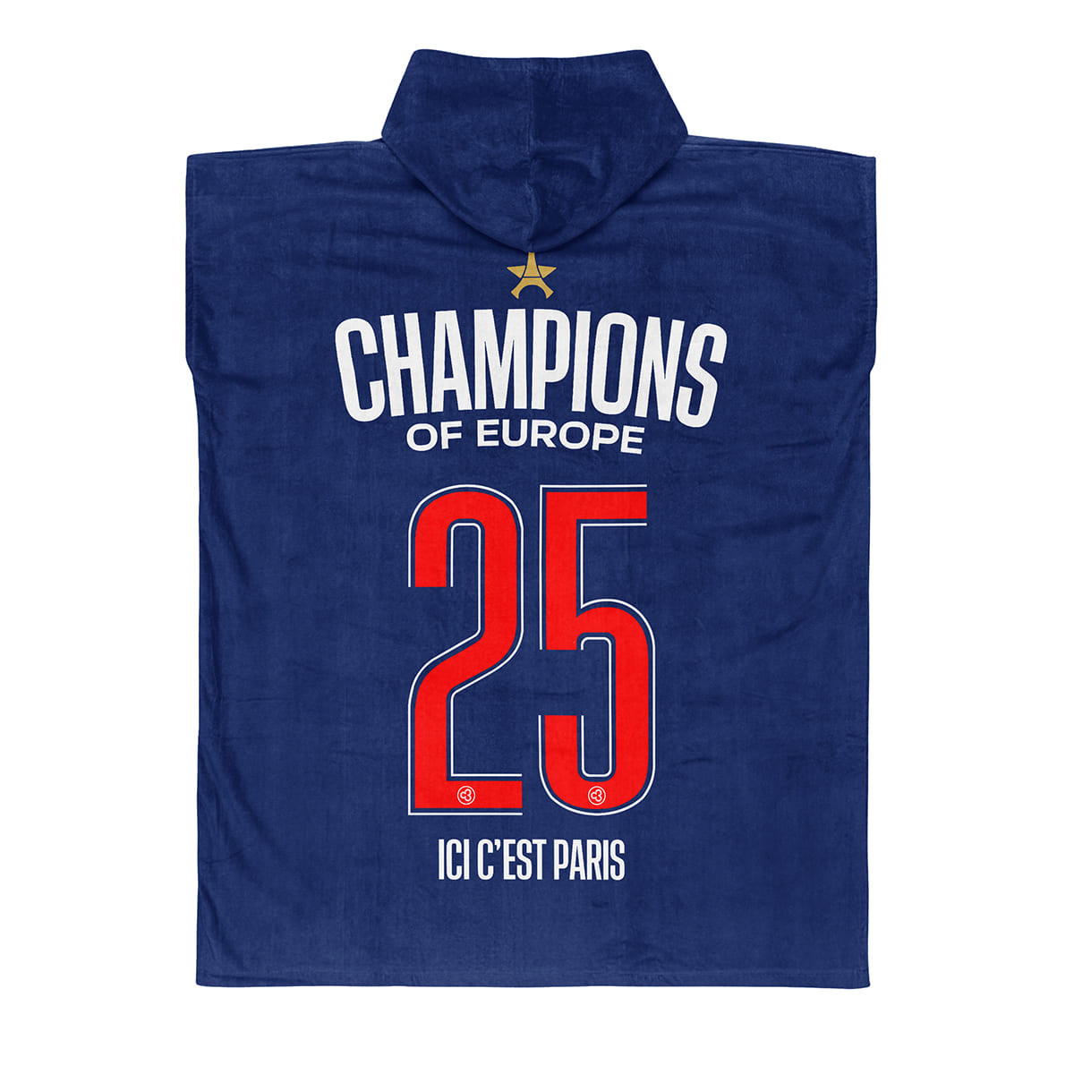PSG 2025 étoile ligue des champions - Poncho de bain - Caudie
