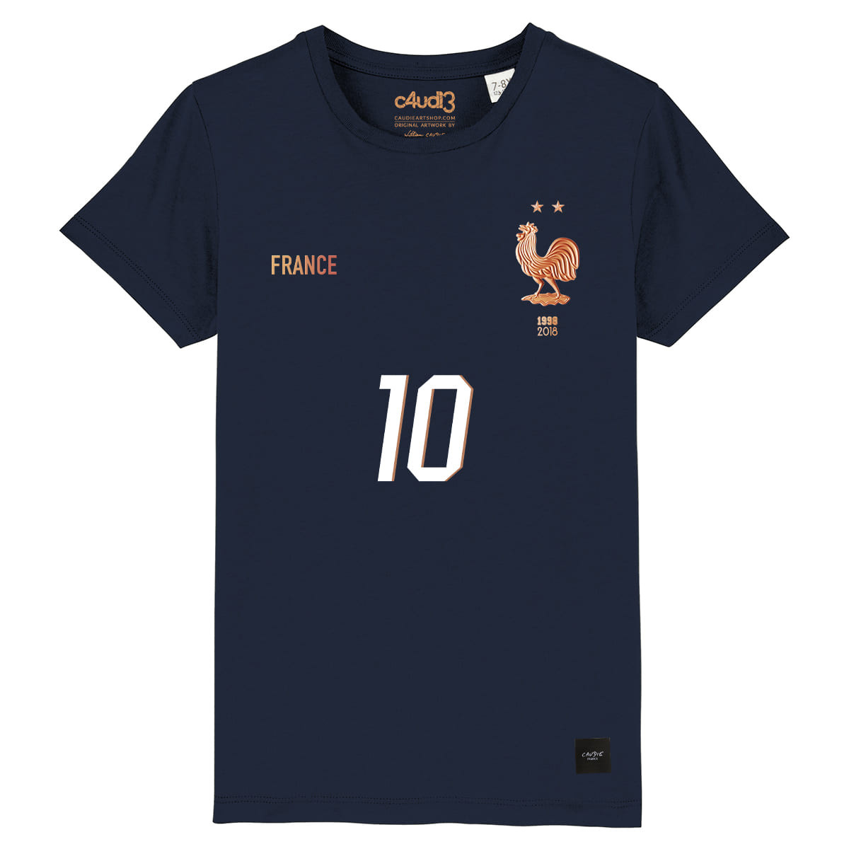 Équipe de France foot 2026 - T-shirt enfant - Caudie
