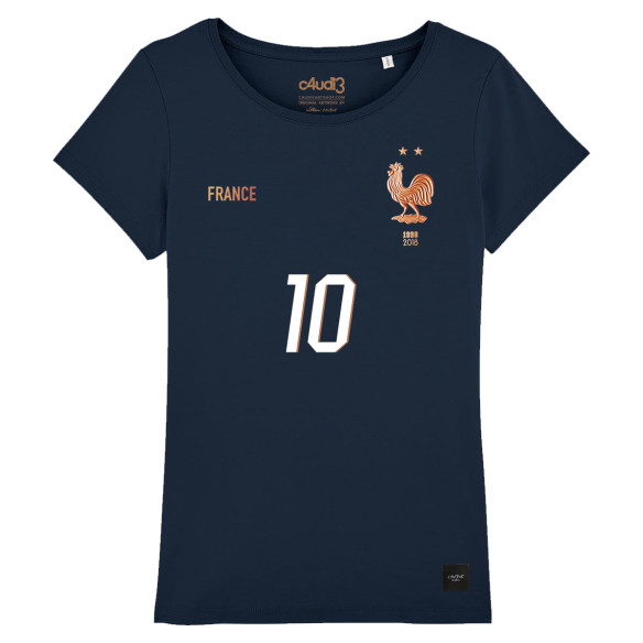 Équipe de France foot 2026 - T-shirt femme - Caudie