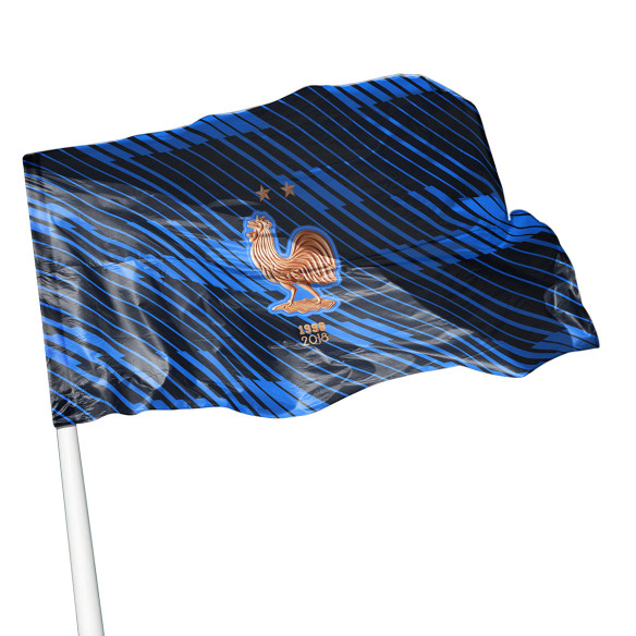 Équipe de France foot 2026 - Drapeau - Caudie