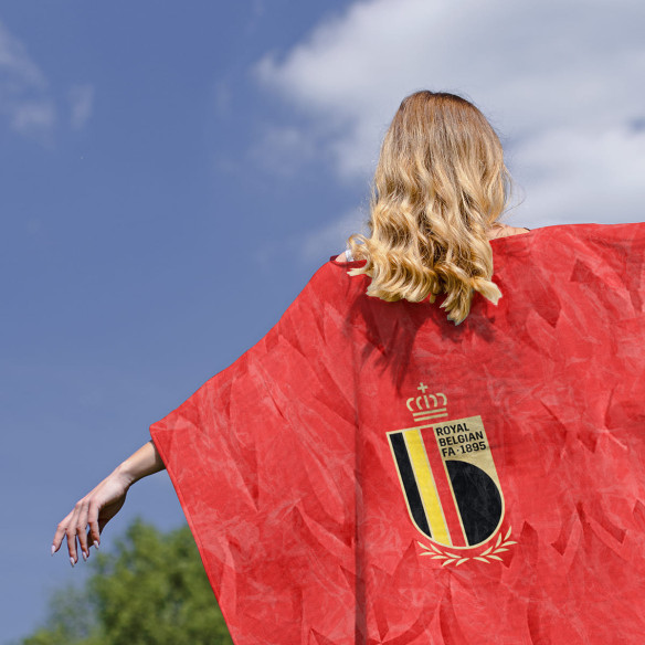 Équipe de Belgique foot 2026 - Drapeau - Caudie